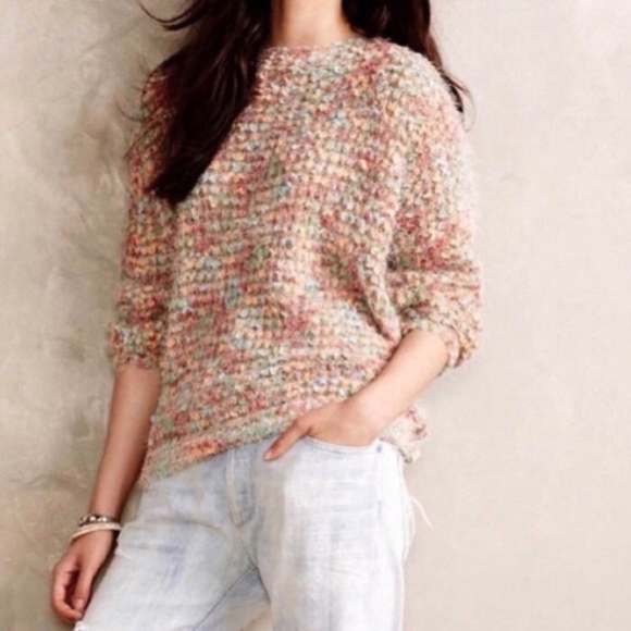Anthropologie Sweaters - ANTHROPOLOGIE La Fee Verte Popcorn Knit Sweater M